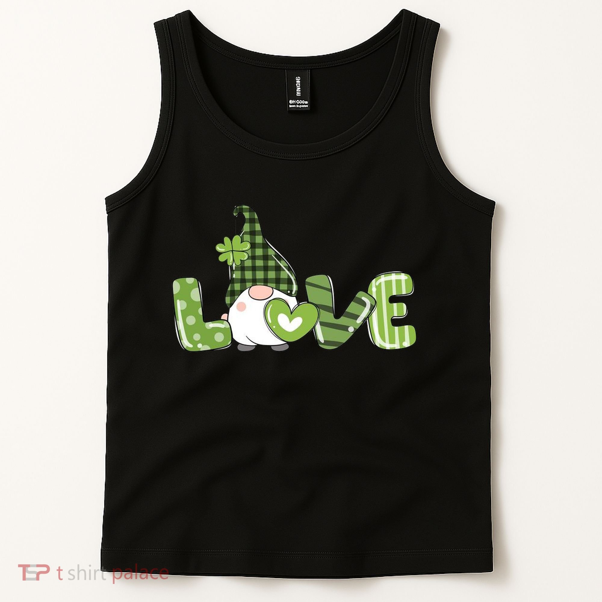 Love Irish Gnome Cute St Patricks Day Tank Top