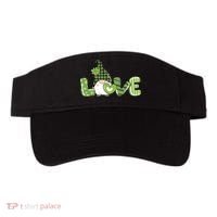 Love Irish Gnome Cute St Patricks Day Visor thumb 0