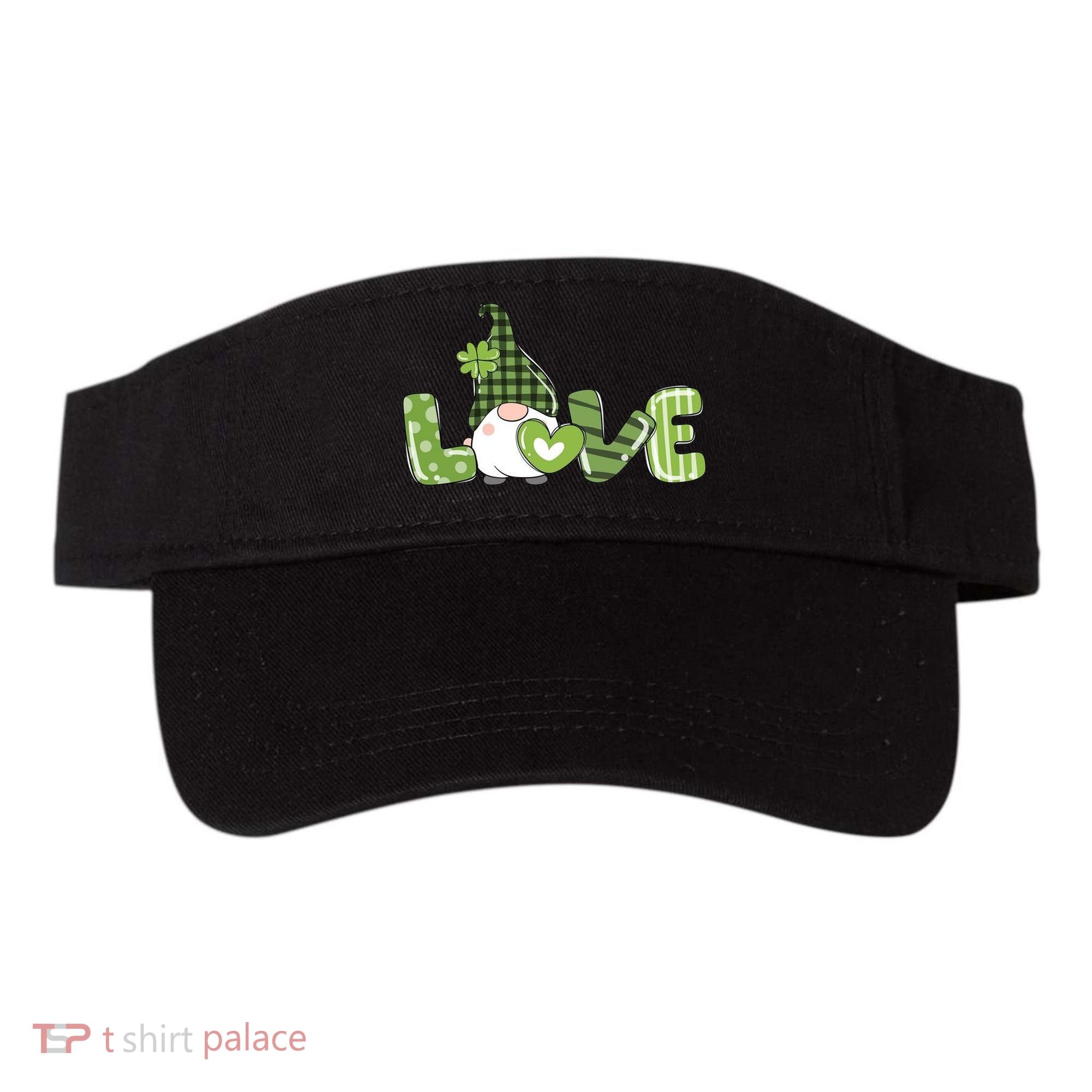 Love Irish Gnome Cute St Patricks Day Visor
