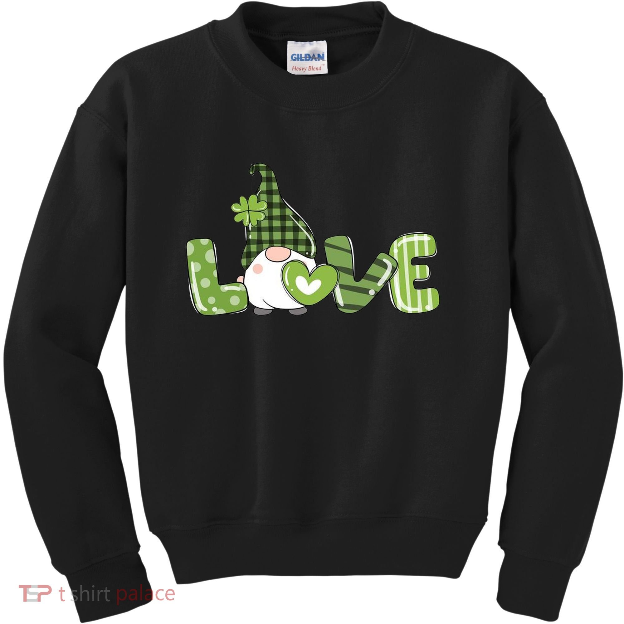 Love Irish Gnome Cute St Patricks Day Kids Sweatshirt