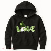 Love Irish Gnome Cute St Patricks Day Kids Hoodie thumb 0