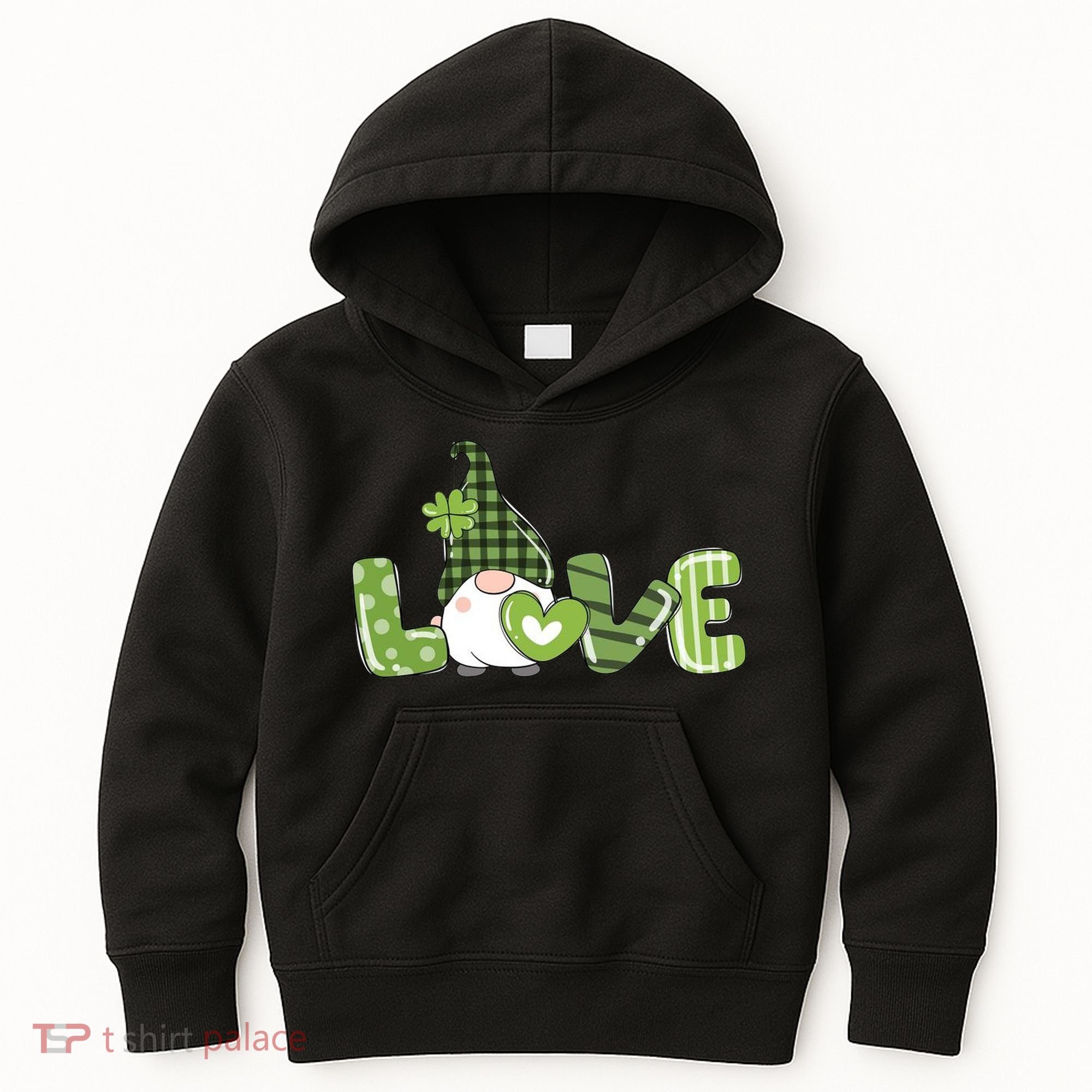 Love Irish Gnome Cute St Patricks Day Kids Hoodie