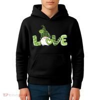 Love Irish Gnome Cute St Patricks Day Kids Hoodie thumb 4
