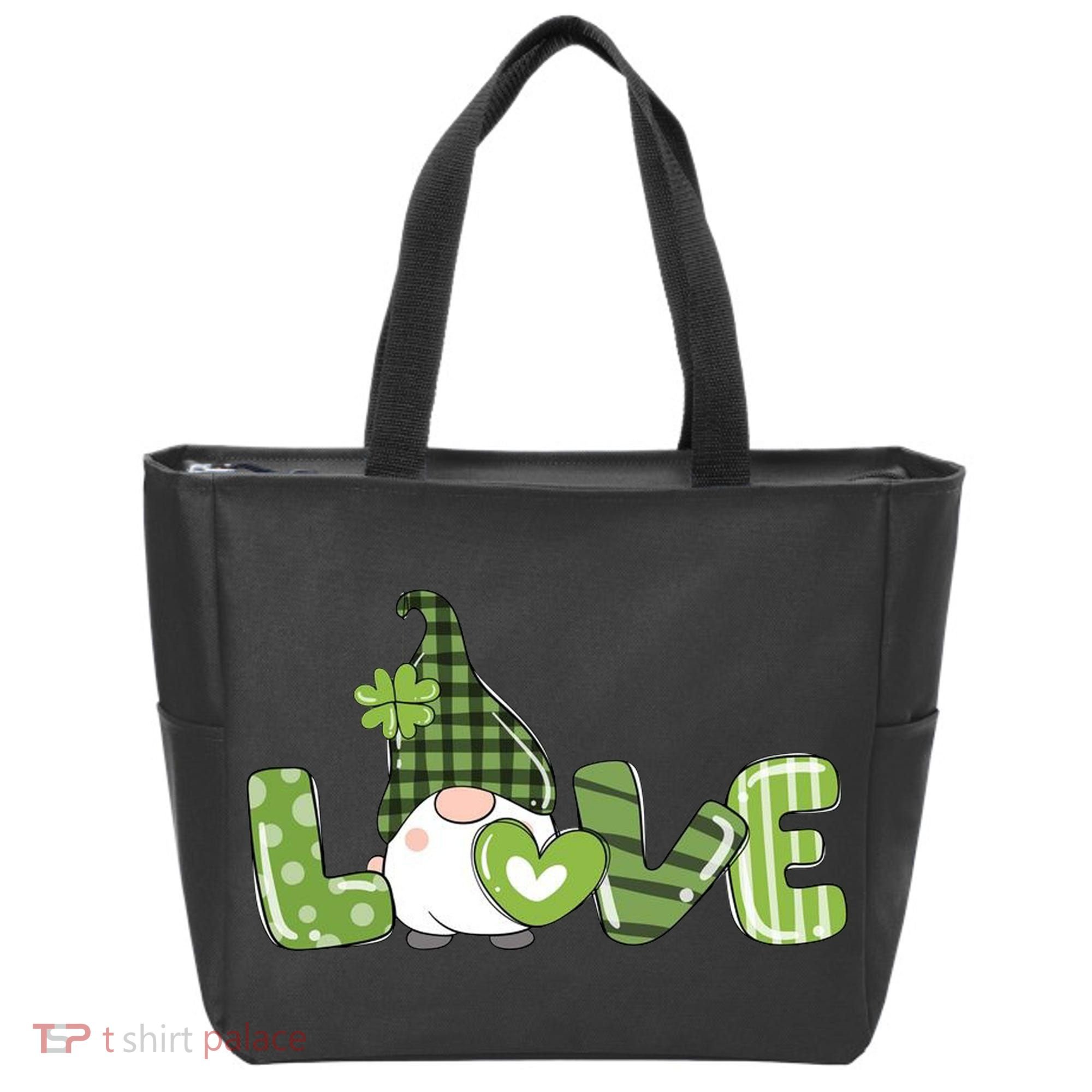 Love Irish Gnome Cute St Patricks Day Tote Bag