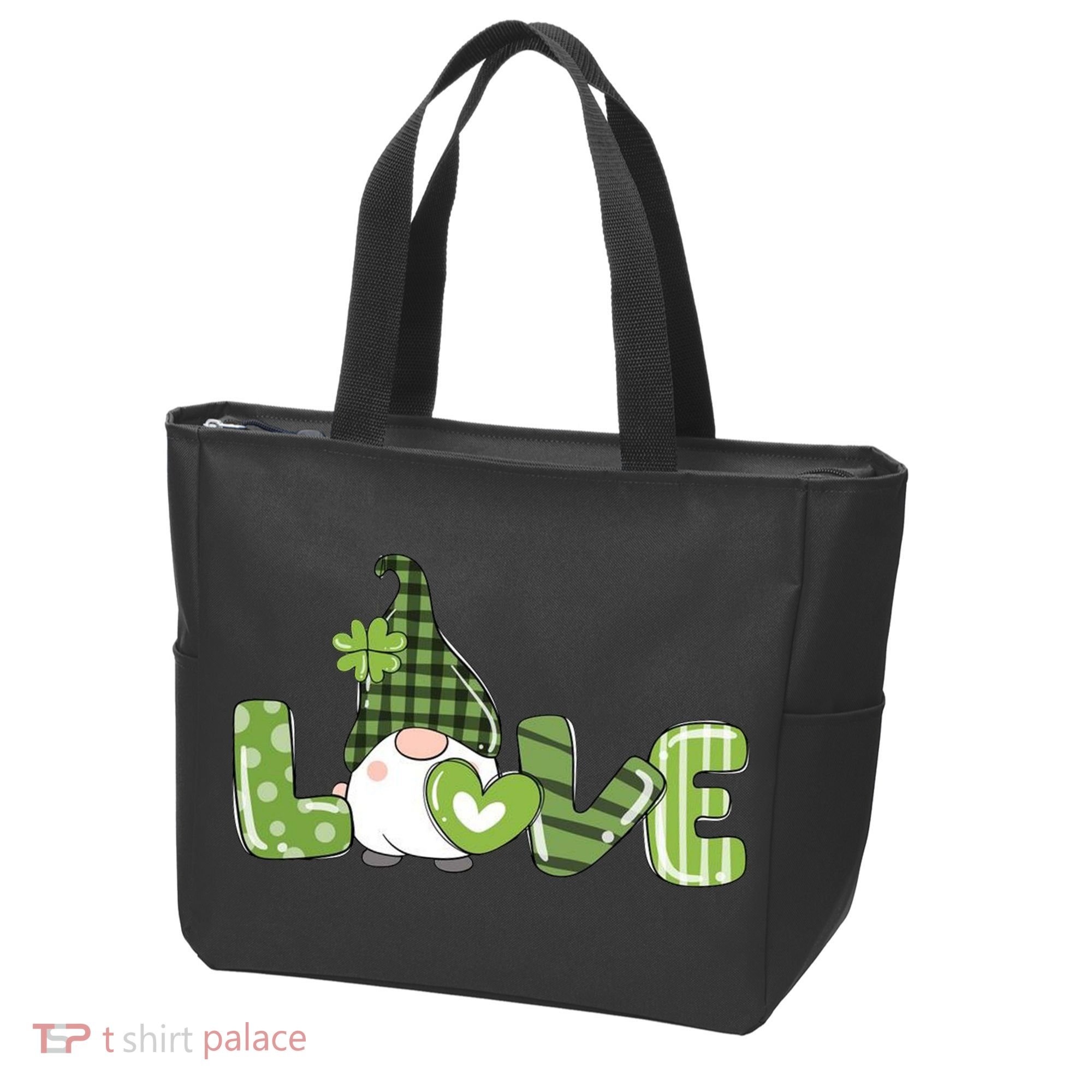Love Irish Gnome Cute St Patricks Day Tote Bag