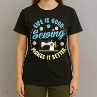 Life Is Good Sewing Makes T-Shirt thumb 4