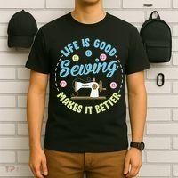 Life Is Good Sewing Makes T-Shirt thumb 6