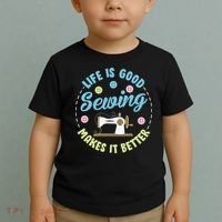 Life Is Good Sewing Makes Toddler T-Shirt thumb 2