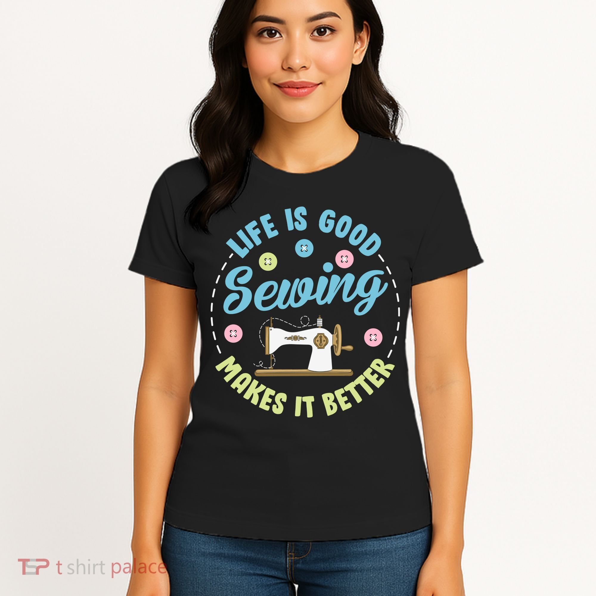 Life Is Good Sewing Makes Women's T-Shirt