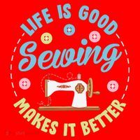 Life Is Good Sewing Makes Santa Hat thumb 1