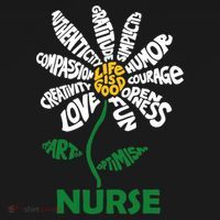 Life Is Good Nurse Flower The Art Of Optimism Sweatshirt thumb 3