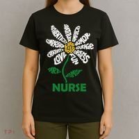 Life Is Good Nurse Flower The Art Of Optimism T-Shirt thumb 4