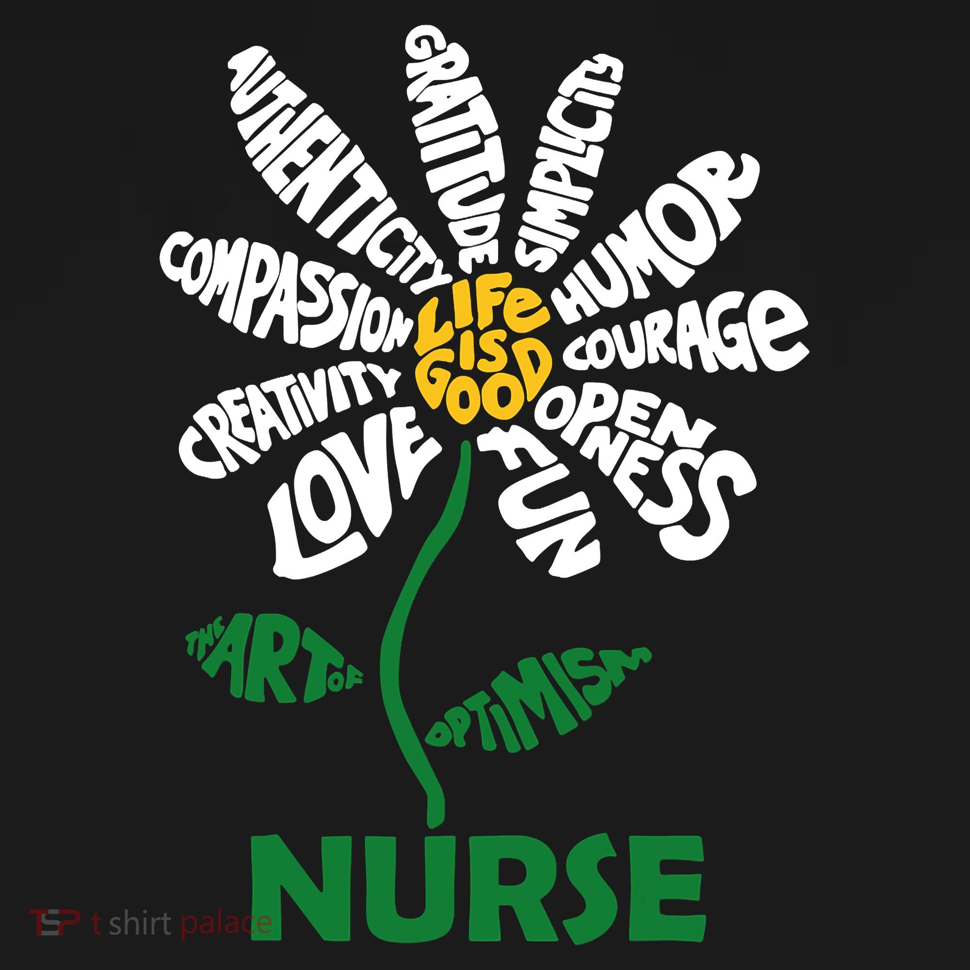 Life Is Good Nurse Flower The Art Of Optimism Women's Tank Top