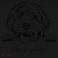 Life Is Golden Dog Mom Goldendoodle Mama Mothers Day Gift Women's Hoodie thumb 2