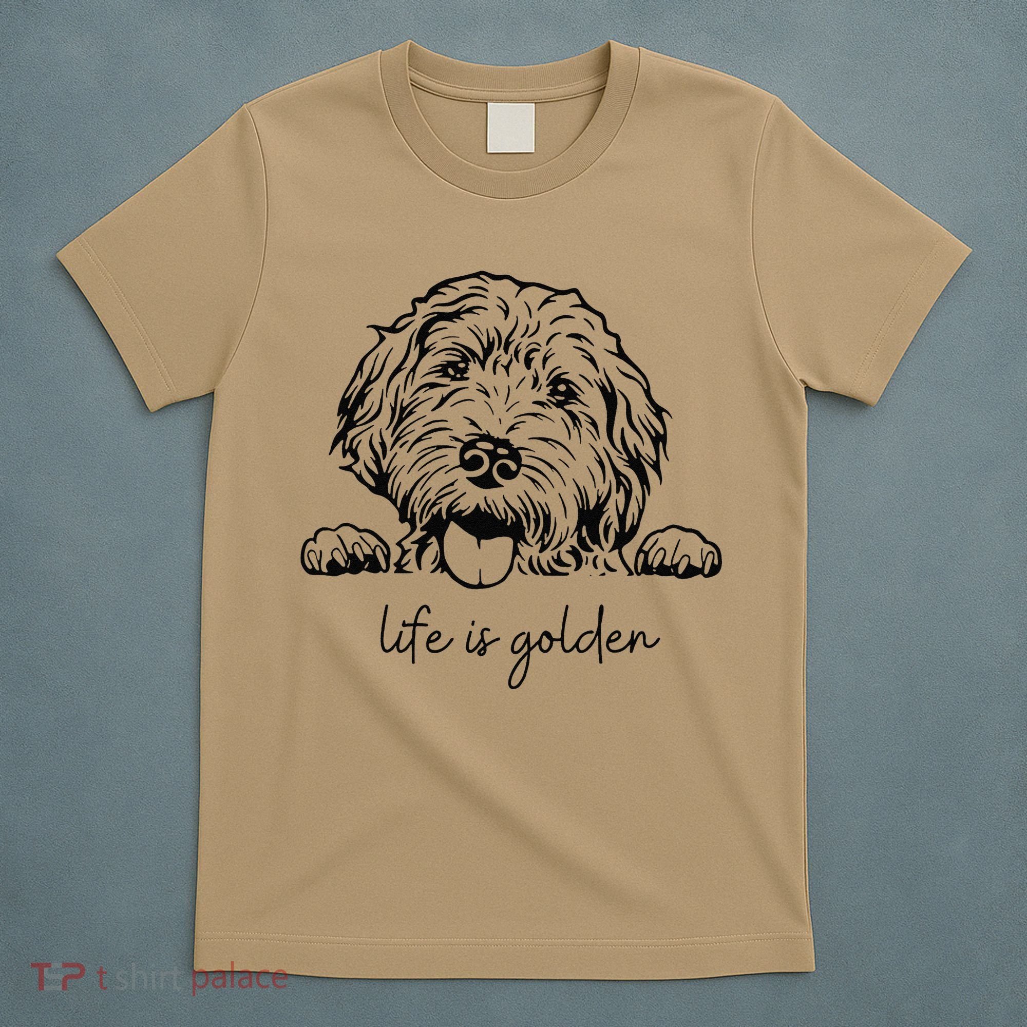 Life Is Golden Dog Mom Goldendoodle Mama Mothers Day Gift T-Shirt