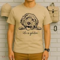 Life Is Golden Dog Mom Goldendoodle Mama Mothers Day Gift T-Shirt thumb 6