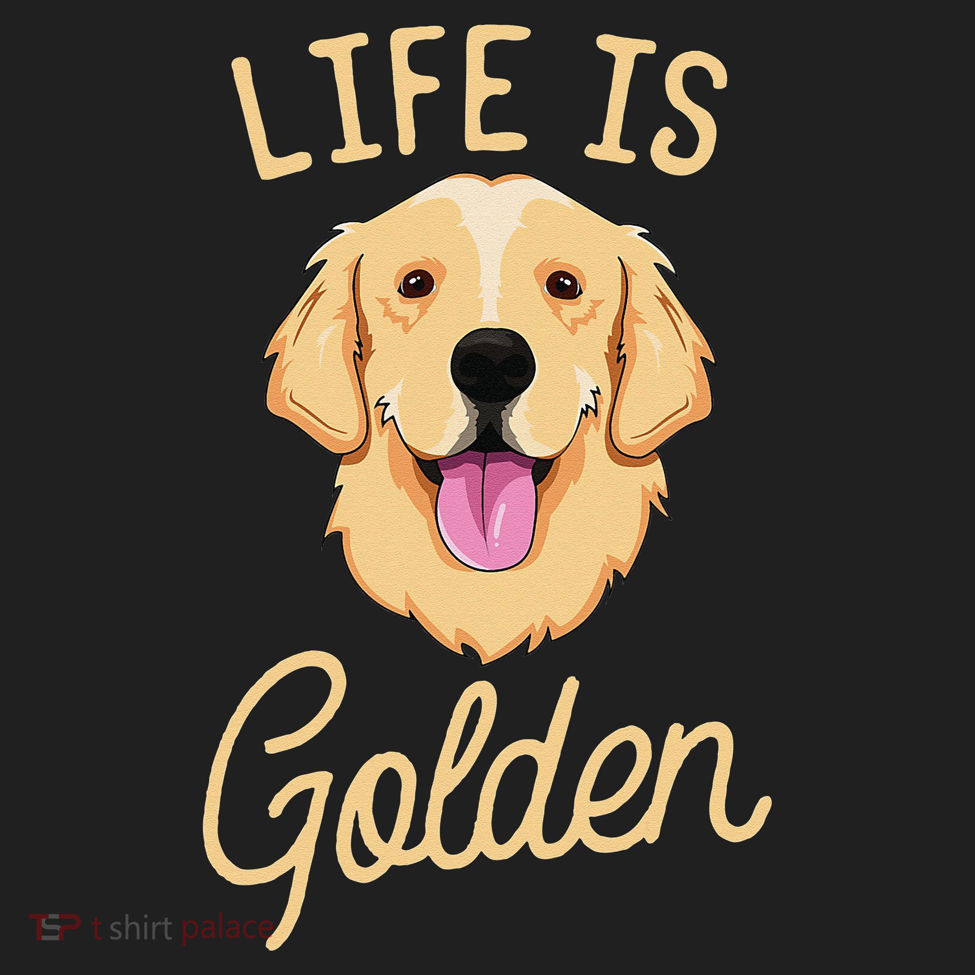 Life Is Golden Retriever  Dog Owner Gift Women's Sweatshirt