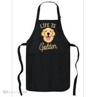 Life Is Golden Retriever  Dog Owner Gift Apron thumb 0