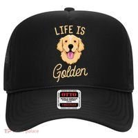 Life Is Golden Retriever  Dog Owner Gift Hat thumb 0