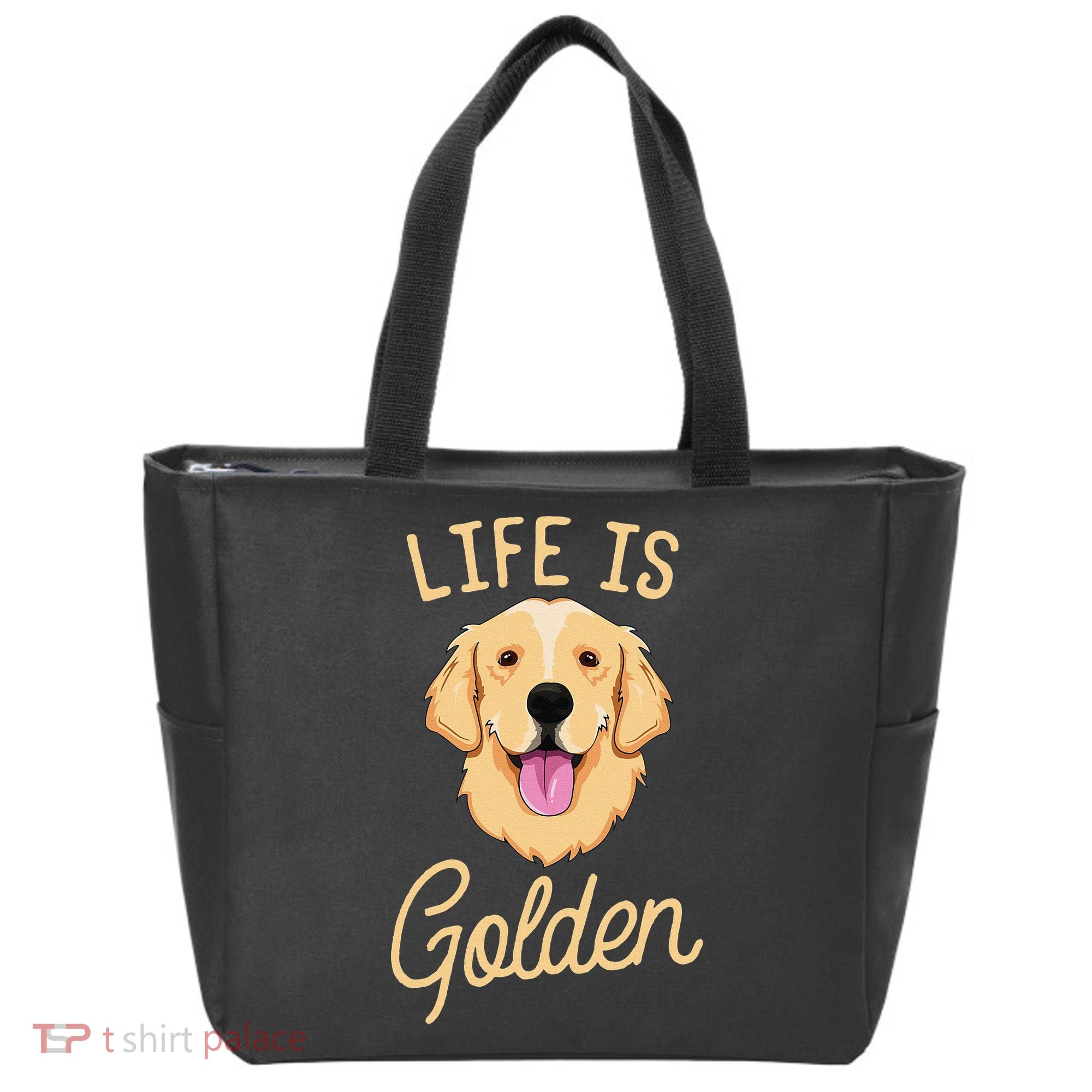 Life Is Golden Retriever  Dog Owner Gift Tote Bag