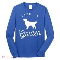 Life Is Golden Gift For Golden Retriever Lovers Long Sleeve Shirt thumb 0