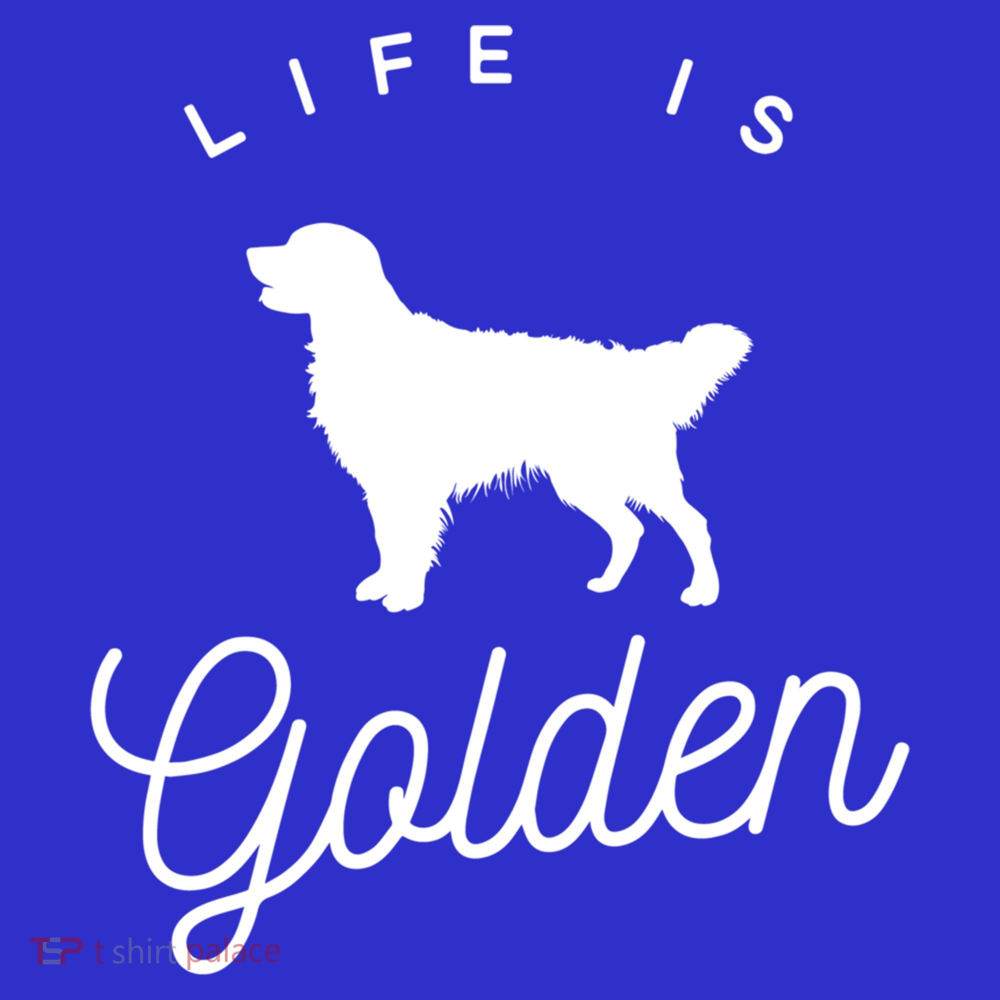 Life Is Golden Gift For Golden Retriever Lovers Women's Tank Top