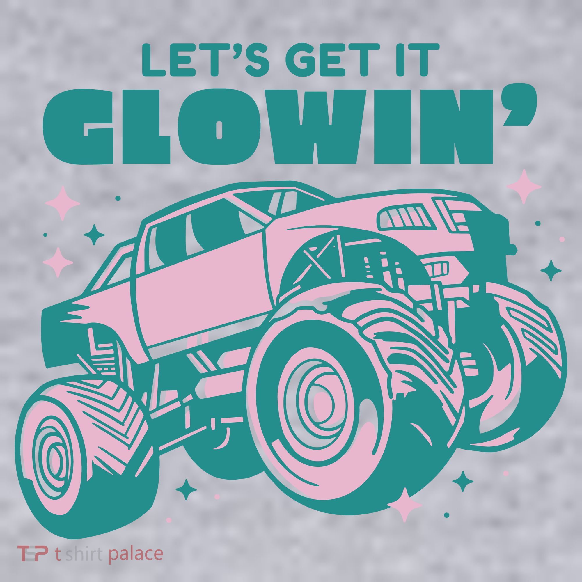 Let It Glowin Monster Truck Women's Sweatshirt