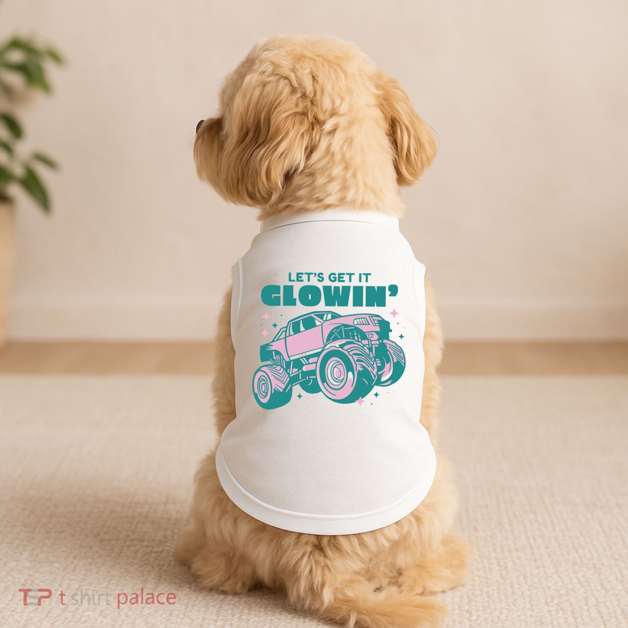 Let It Glowin Monster Truck Doggie Tank