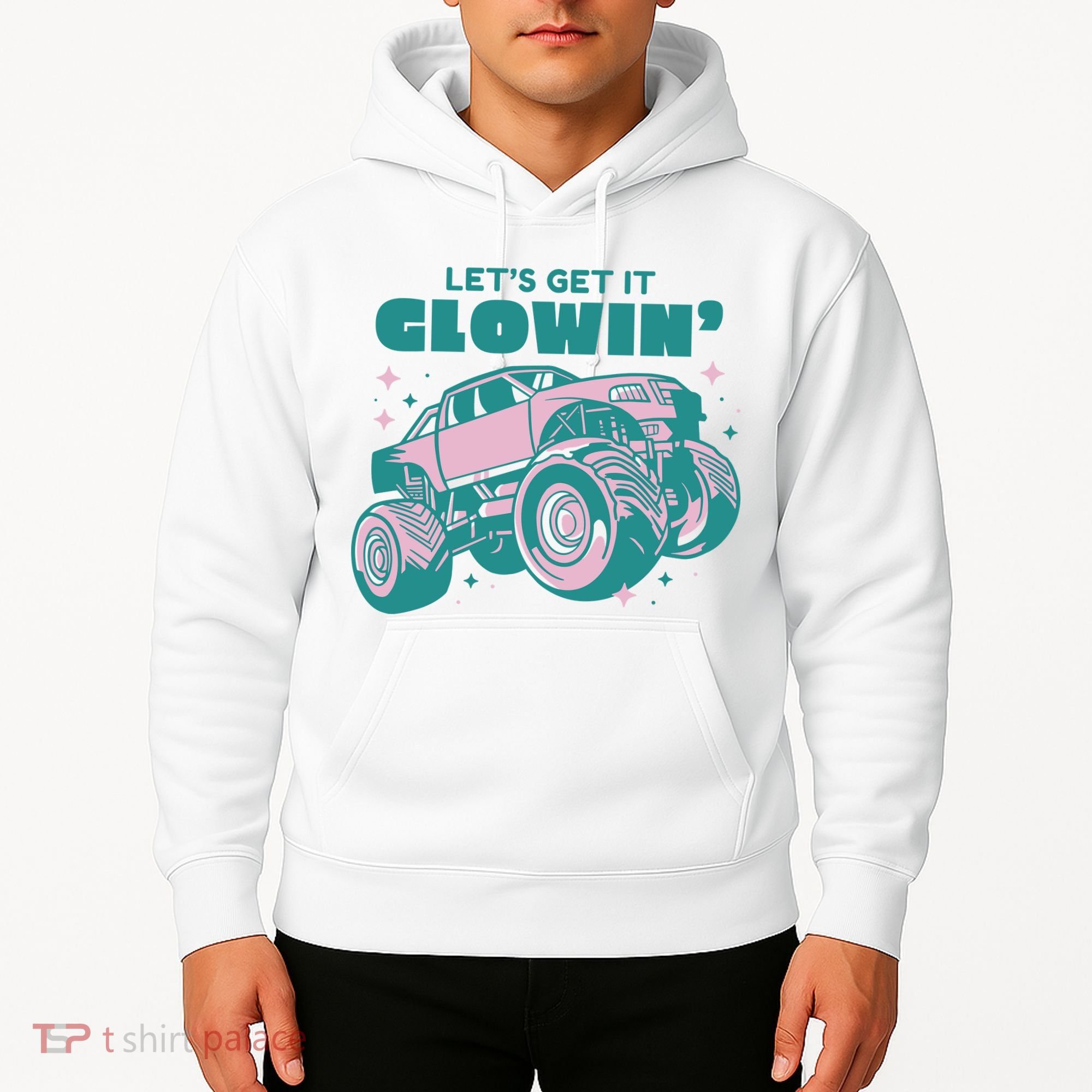 Let It Glowin Monster Truck Hoodie