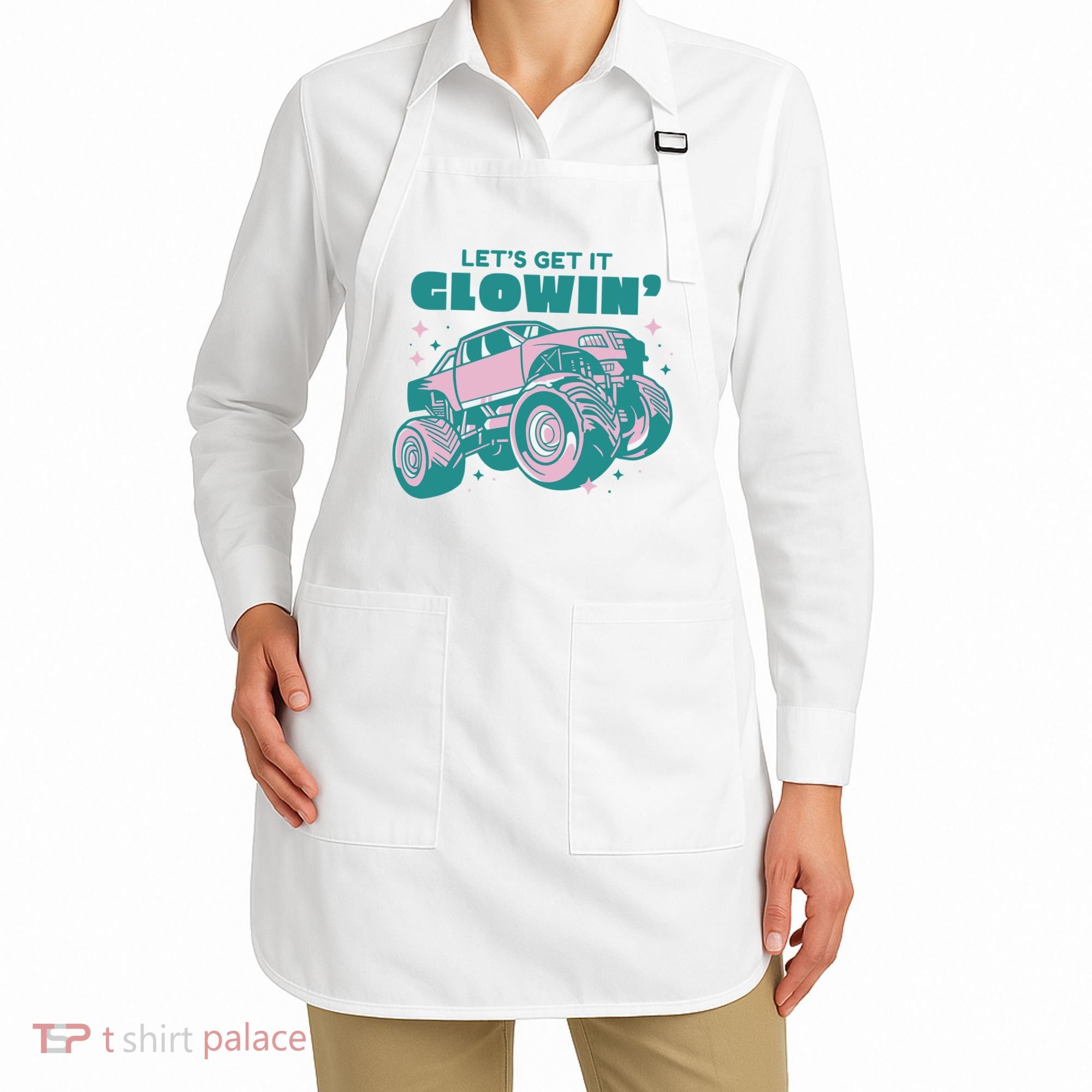 Let It Glowin Monster Truck Apron