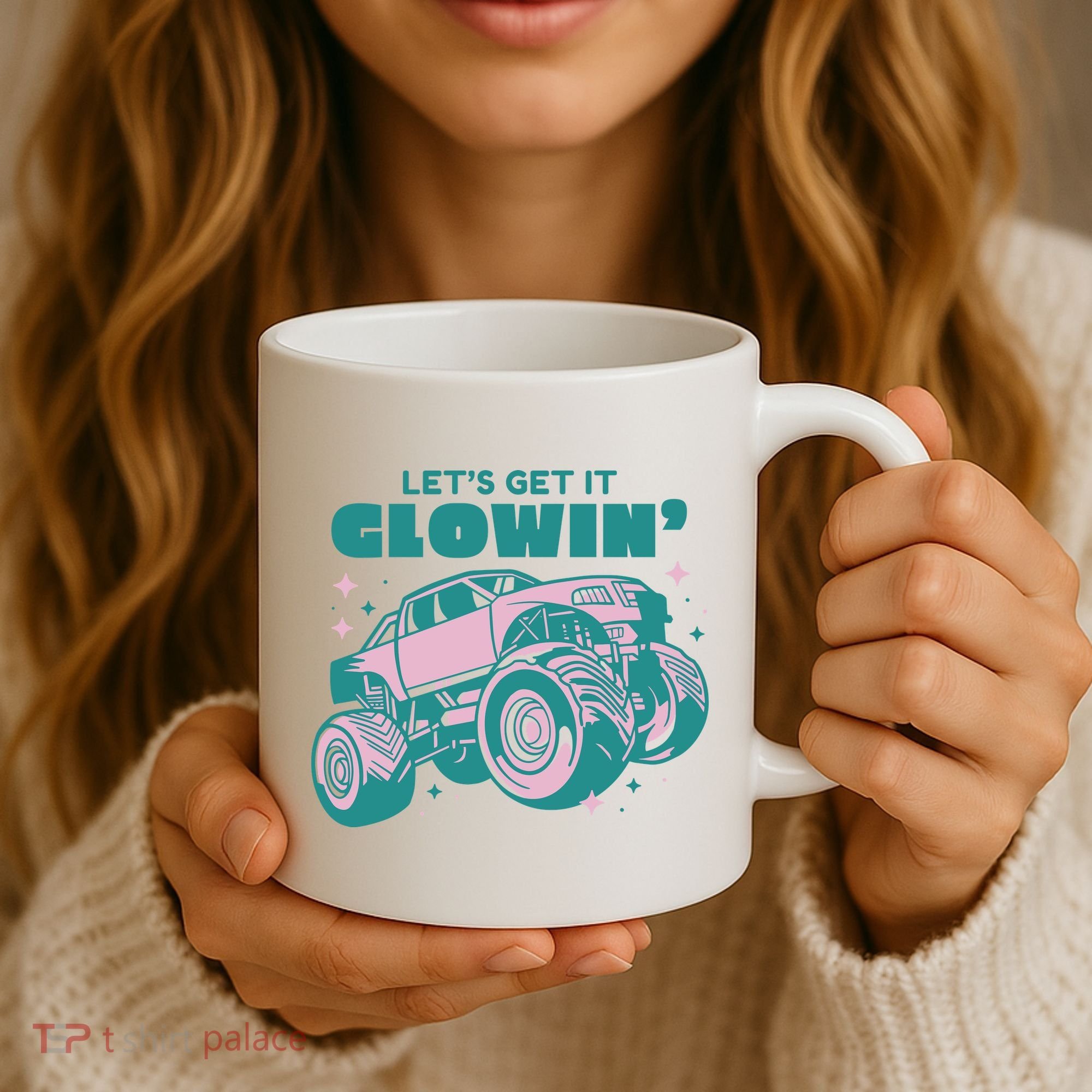 Let It Glowin Monster Truck Coffee Mug