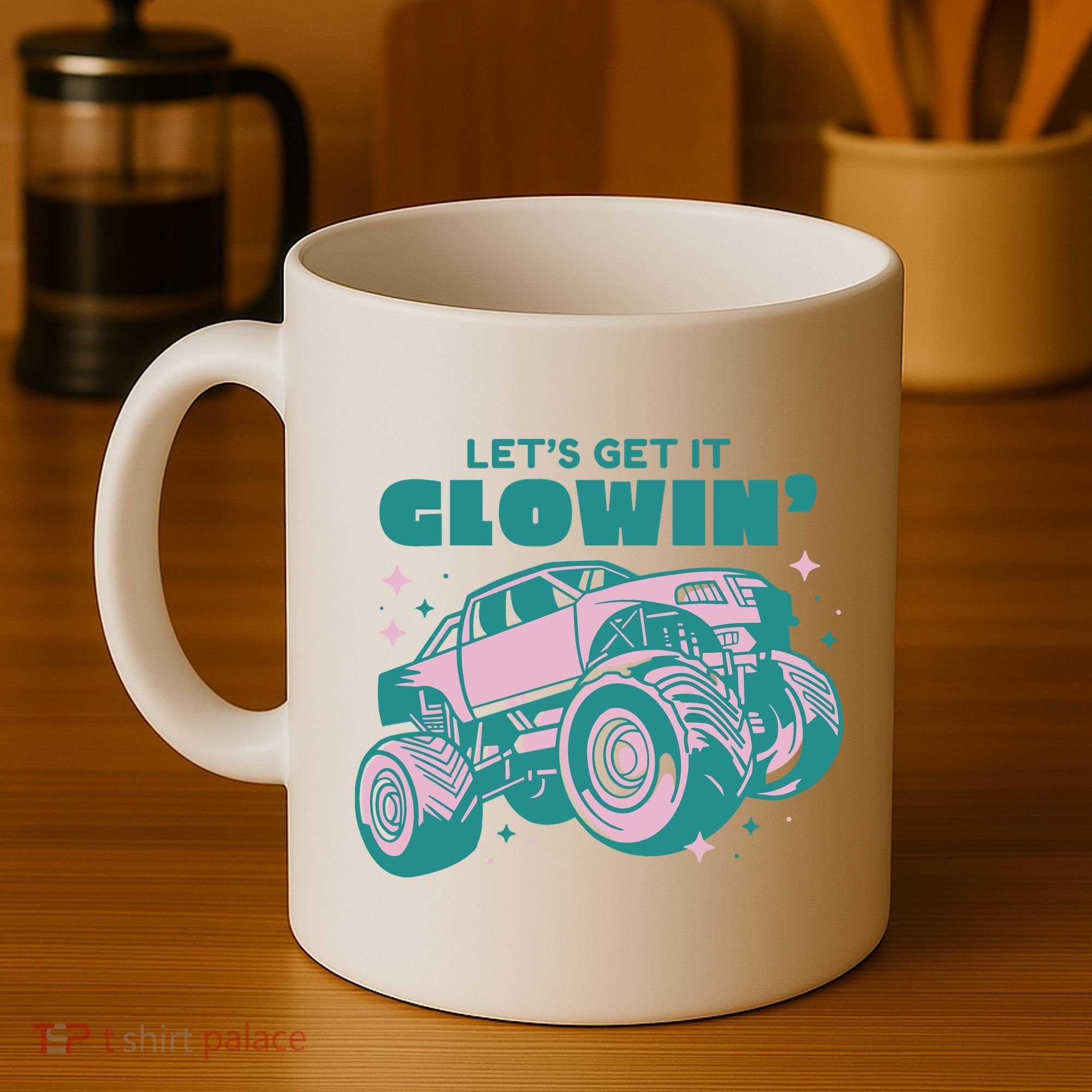 Let It Glowin Monster Truck Coffee Mug