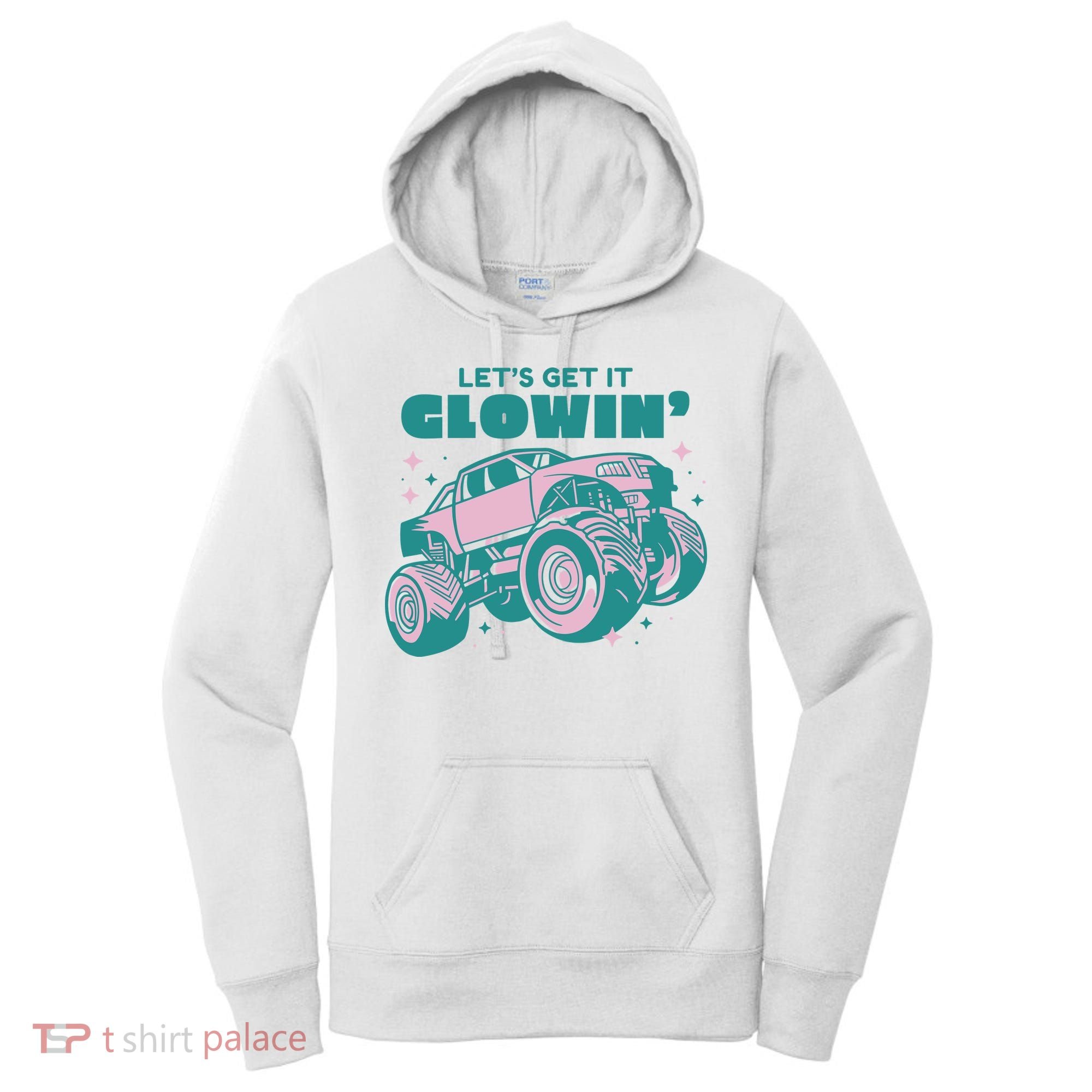 Let It Glowin Monster Truck Women's Hoodie