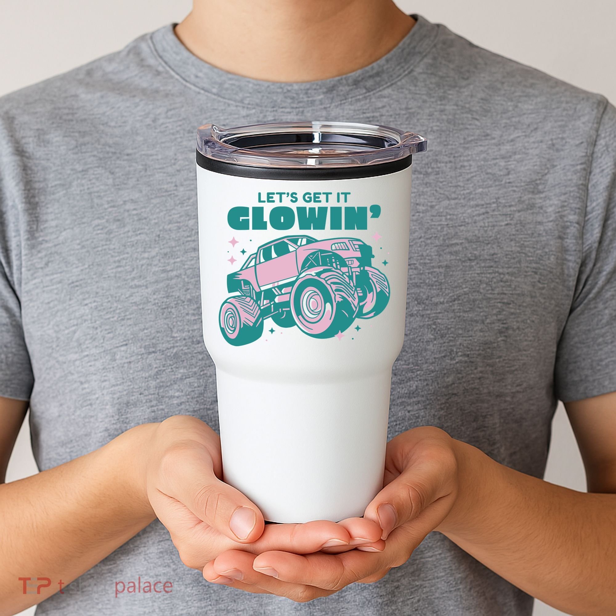 Let It Glowin Monster Truck Tumbler