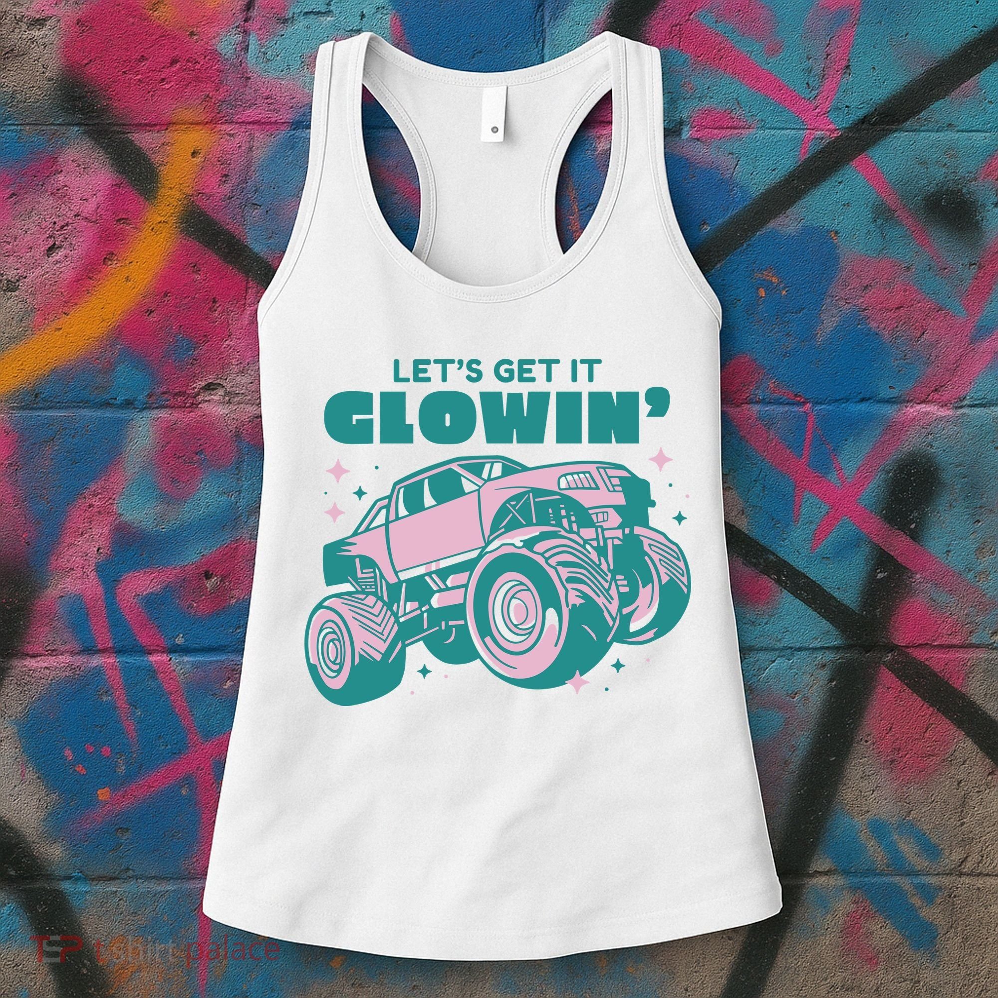 Let It Glowin Monster Truck Women's Tank Top