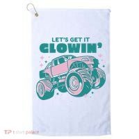 Let It Glowin Monster Truck Golf Towel thumb 0
