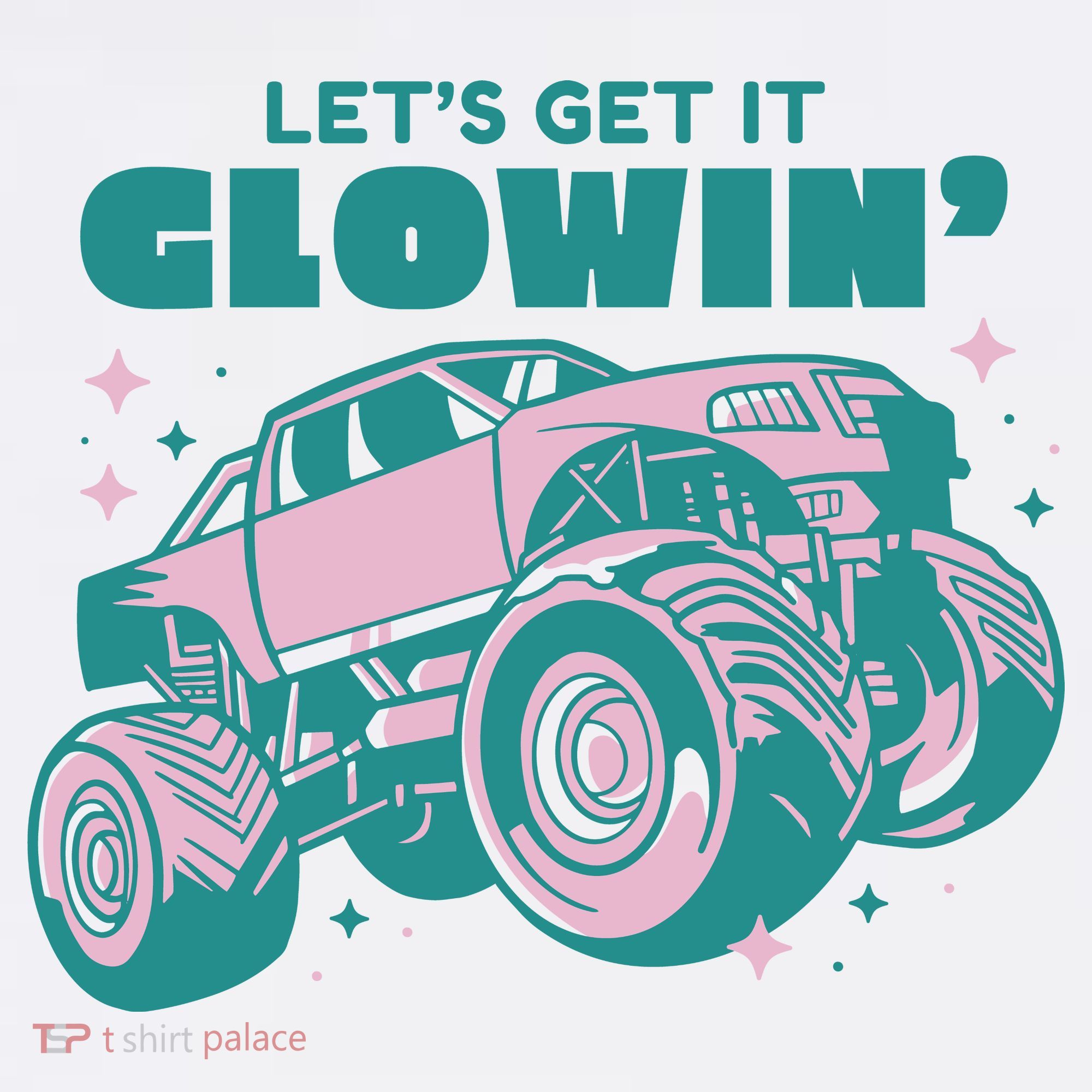 Let It Glowin Monster Truck Visor