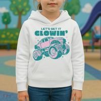 Let It Glowin Monster Truck Kids Hoodie thumb 3