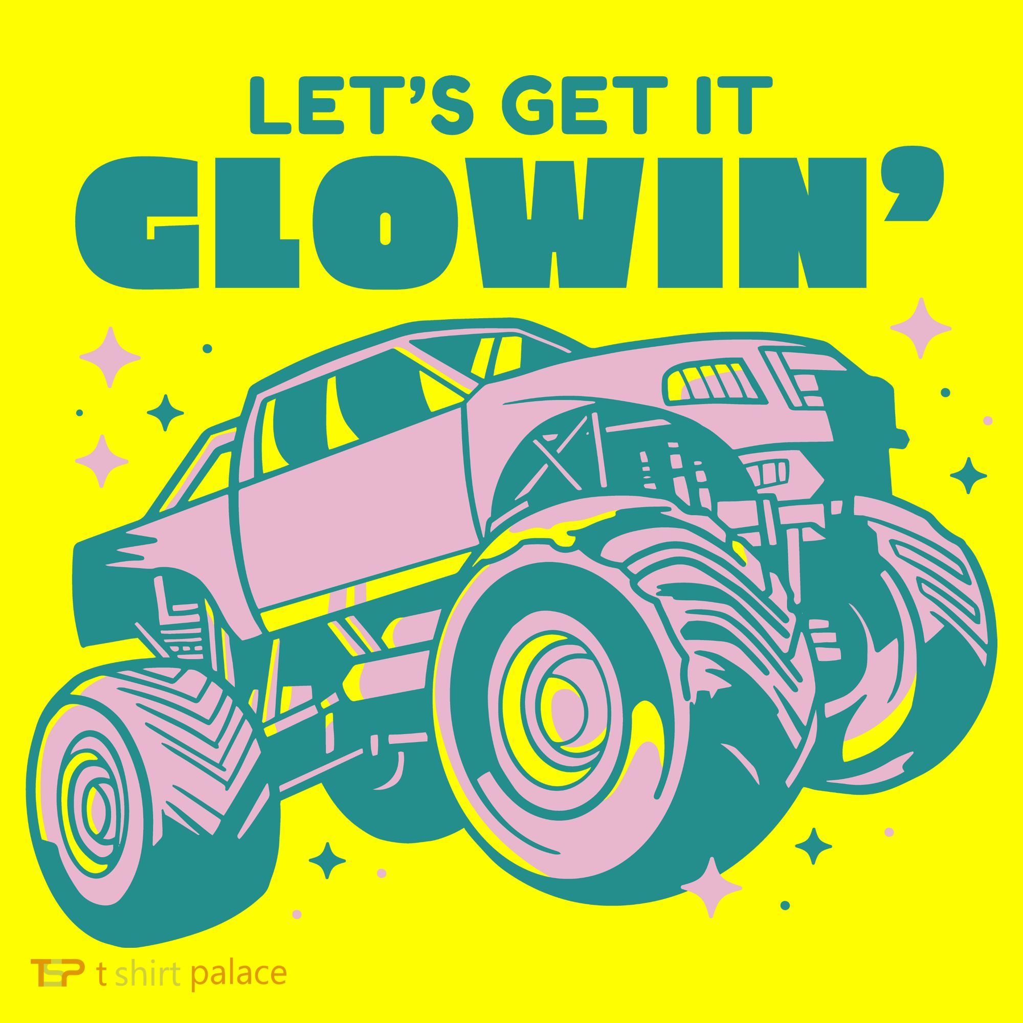 Let It Glowin Monster Truck T-Shirt