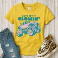 Let It Glowin Monster Truck Women's T-Shirt thumb 3