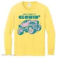 Let It Glowin Monster Truck Kids Long Sleeve Shirt thumb 0