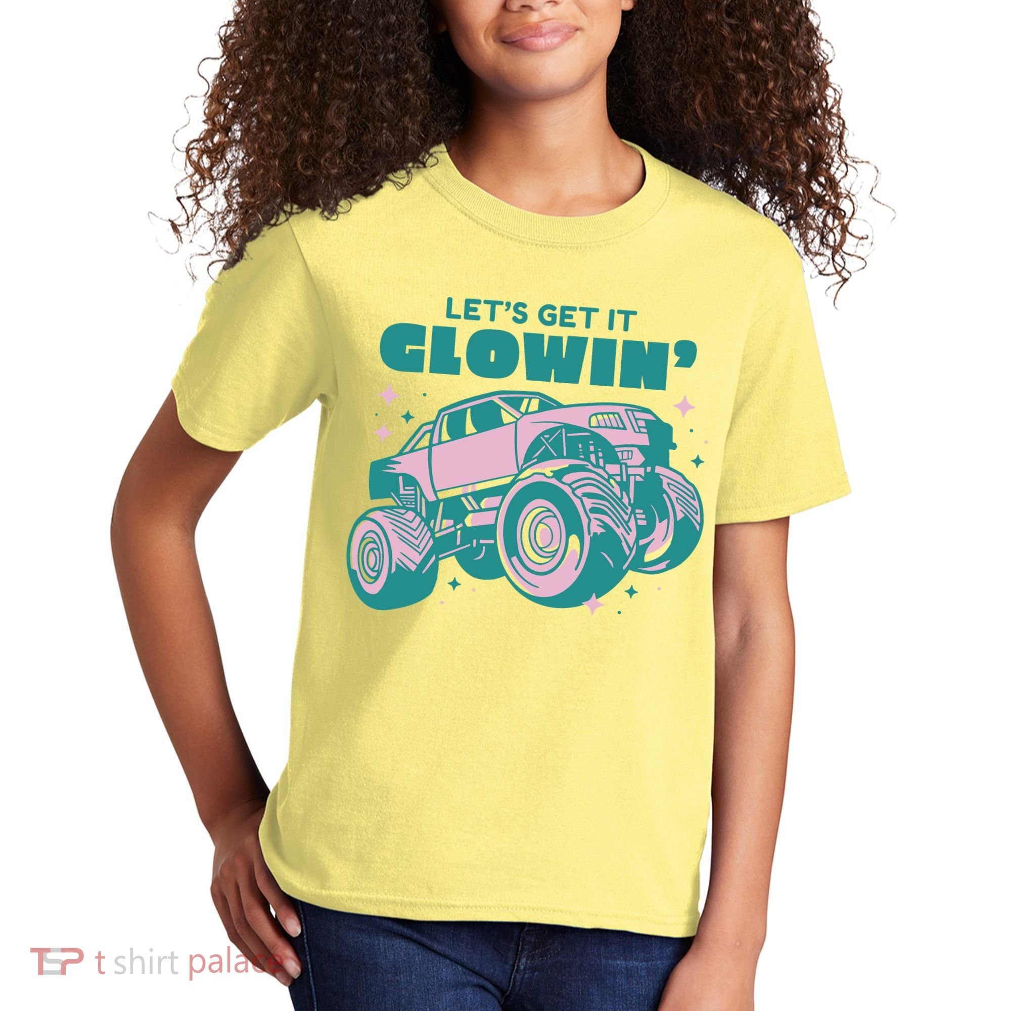 Let It Glowin Monster Truck Kids T-Shirt