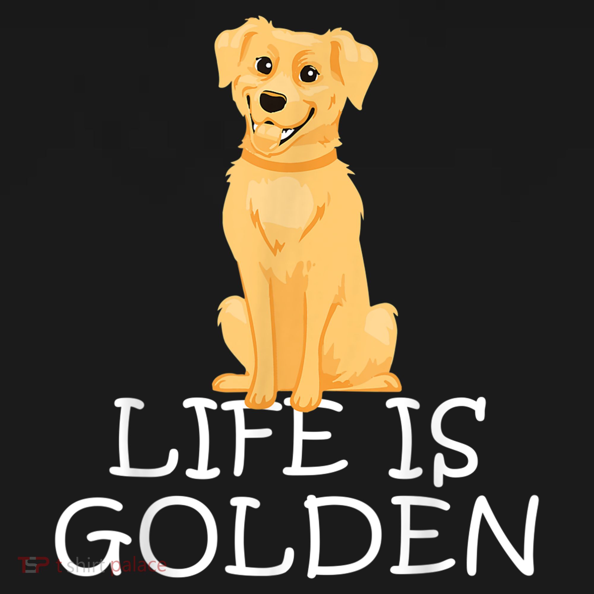 Life Is Golden Retriever Dog Gift Backpack