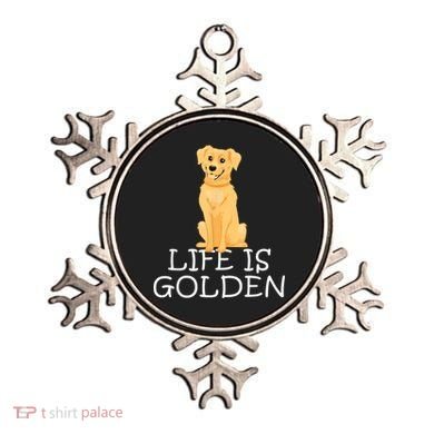 Life Is Golden Retriever Dog Gift Ornament
