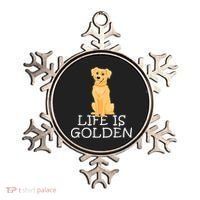 Life Is Golden Retriever Dog Gift Ornament thumb 0