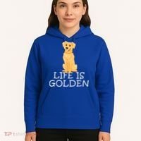 Life Is Golden Retriever Dog Gift Hoodie thumb 5