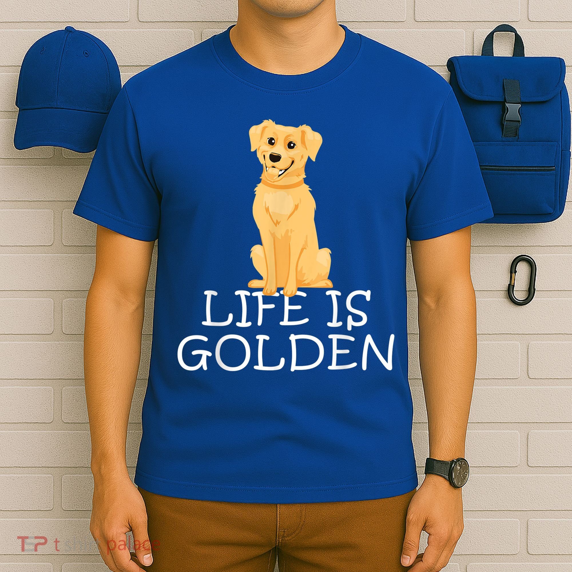 Life Is Golden Retriever Dog Gift T-Shirt