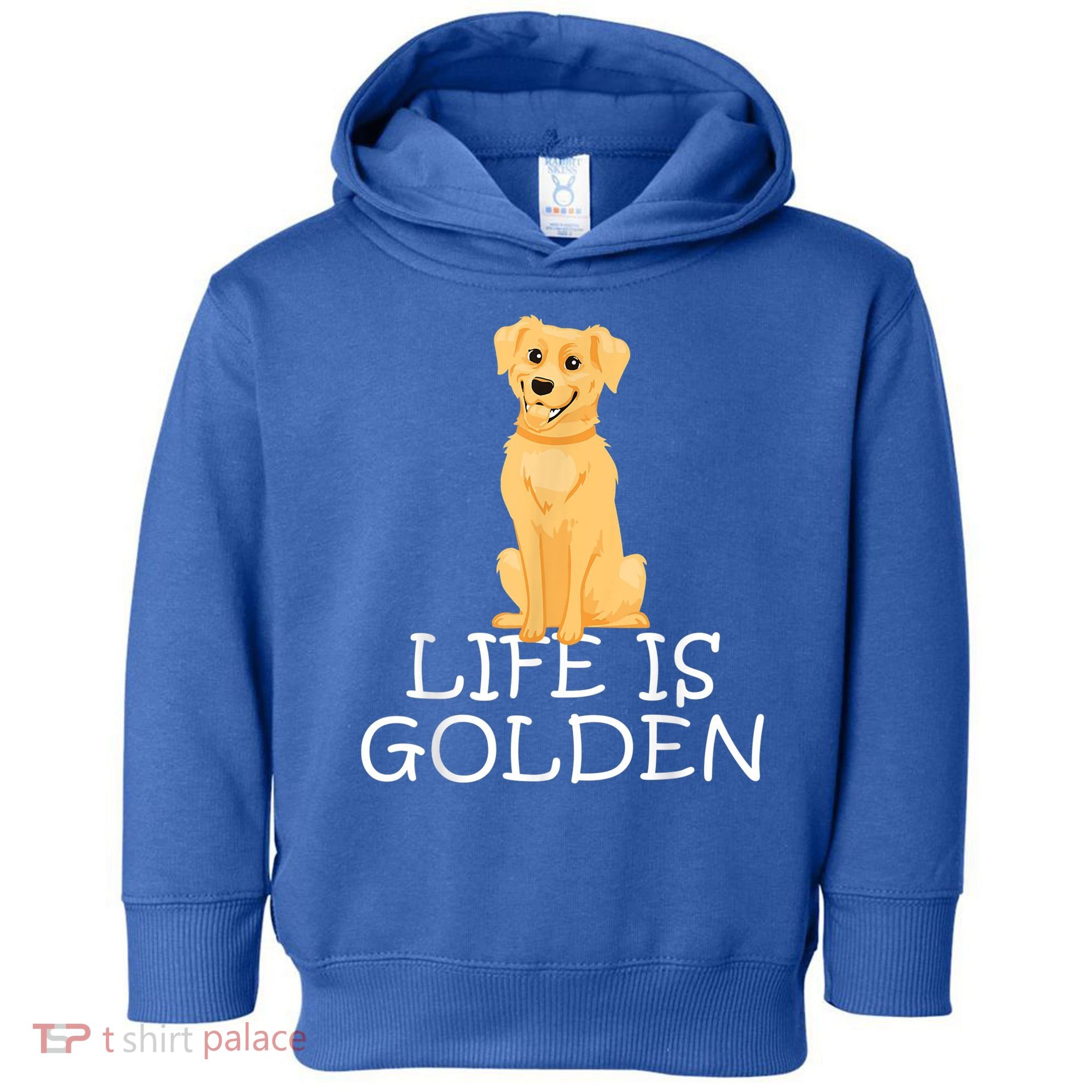 Life Is Golden Retriever Dog Gift Toddler Hoodie