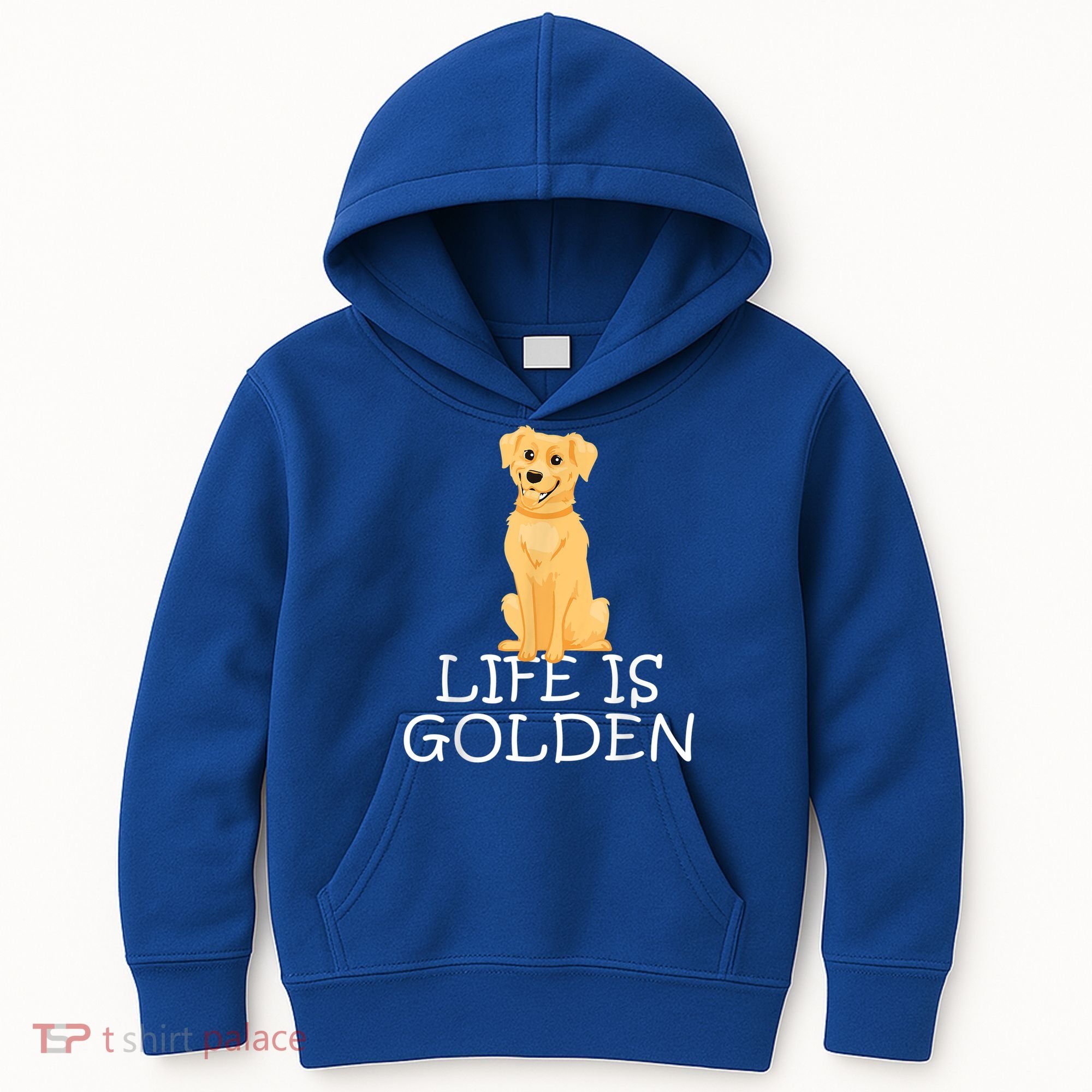 Life Is Golden Retriever Dog Gift Kids Hoodie
