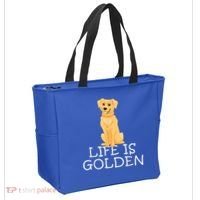 Life Is Golden Retriever Dog Gift Tote Bag thumb 2